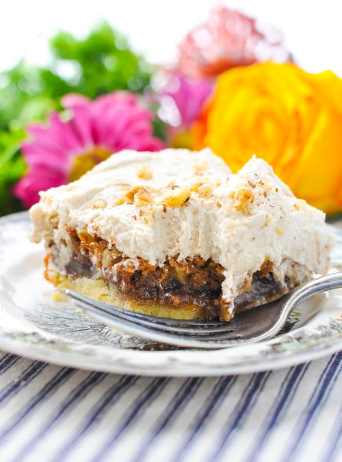 Maple-Frosted Walnut Bars Maple-Frosted Walnut Bars