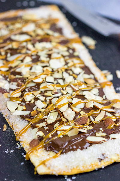 Chocolate Almond Flatbread Chocolate Almond Flatbread
