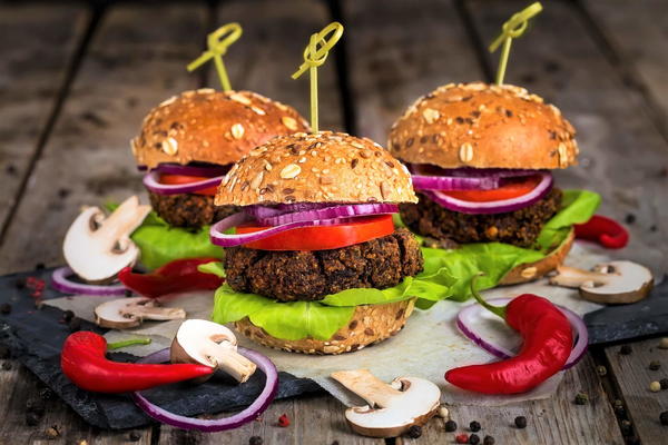 Lentil And Mushroom Veggie Burgers