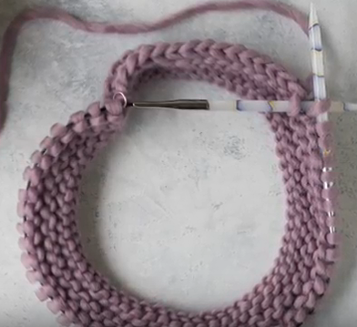How to Knit Garter Stitch in the Round
