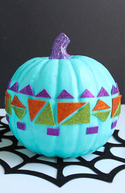 Geometric Glitter Pumpkins Geometric Glitter Pumpkins