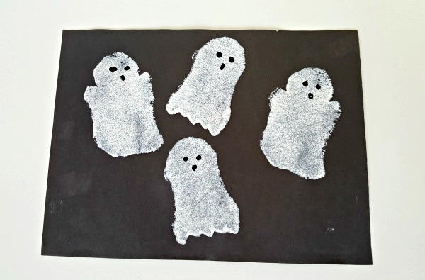 Sponge Painted Ghosts Kids Activity Sponge Painted Ghosts Kids Activity