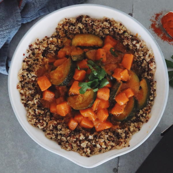 Coconut Vegetable Curry Over Quinoa Coconut Vegetable Curry Over Quinoa