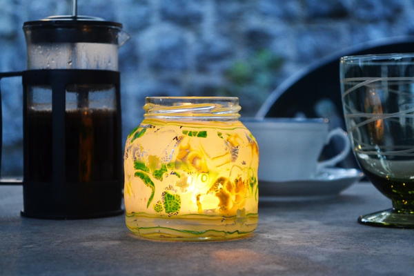 DIY Polymer Clay Tea Light Candle Holder DIY Polymer Clay Tea Light Candle Holder