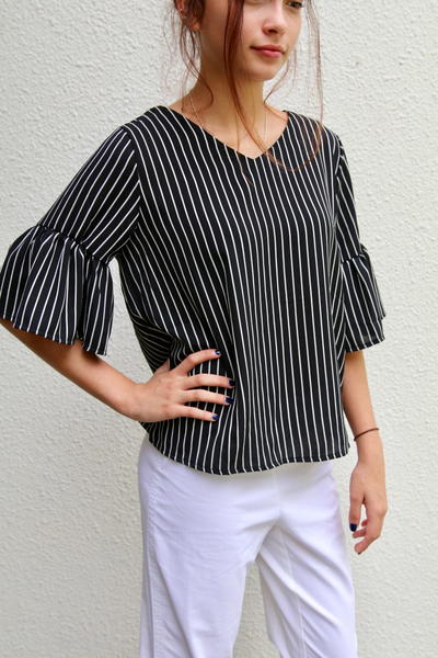 Belle Sleeve Top Free Sewing Pattern And Tutorial Belle Sleeve Top Free Sewing Pattern And Tutorial