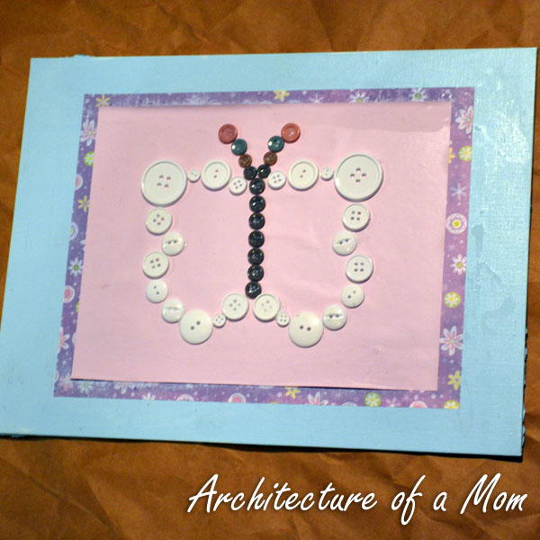 Button Butterfly Art Button Butterfly Art