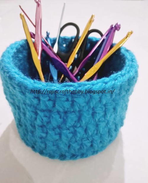 Crochet Utility Mini Basket Crochet Utility Mini Basket