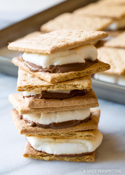 Easy Sheet Pan S'mores