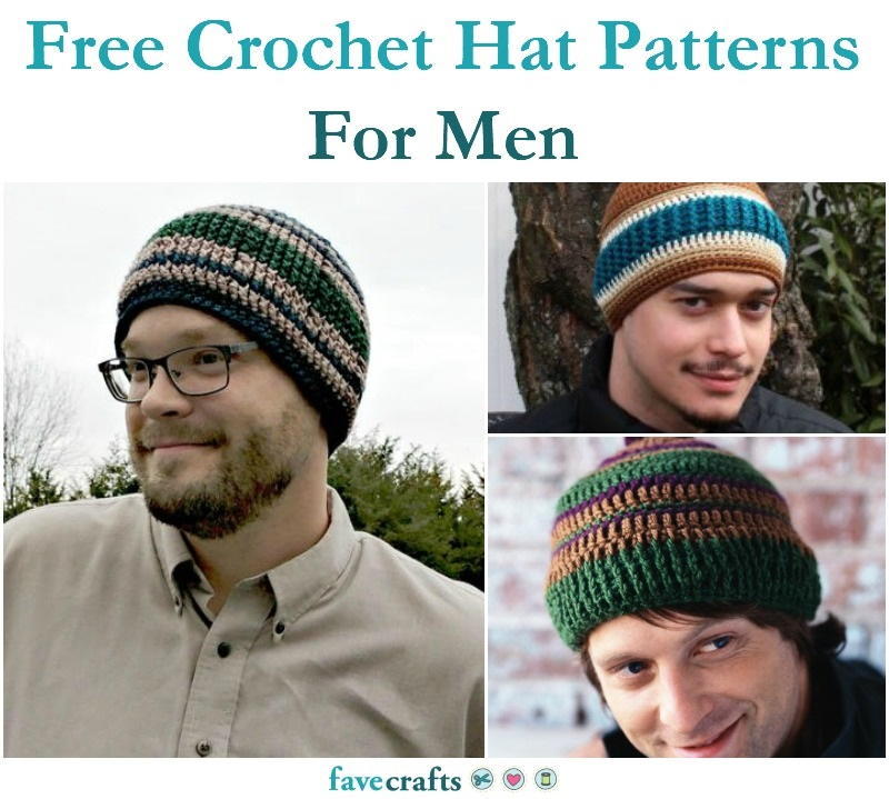 18 Free Crochet Hat Patterns For Men Favecrafts Com