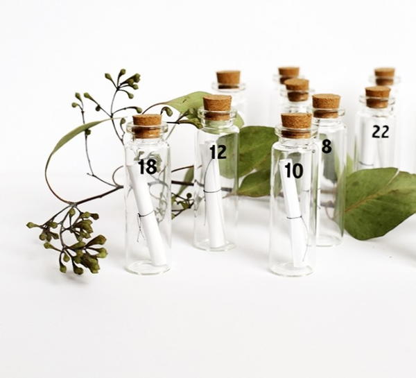 DIY Message in a Bottle Advent Calendar DIY Message in a Bottle Advent Calendar