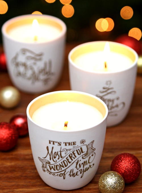 DIY Christmas Soy Candles DIY Christmas Soy Candles