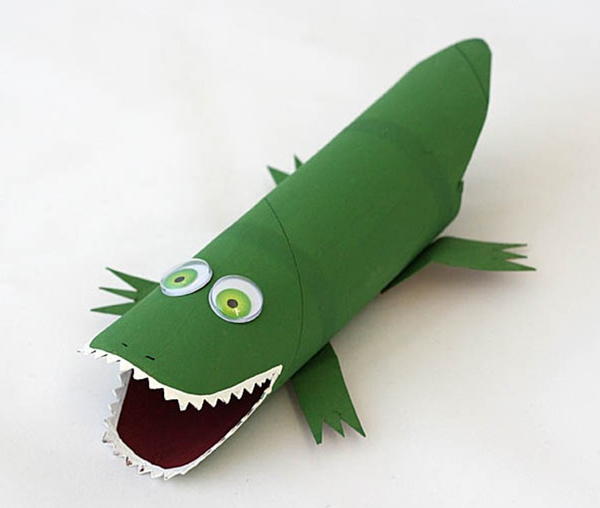 Cardboard Tube Alligator Cardboard Tube Alligator