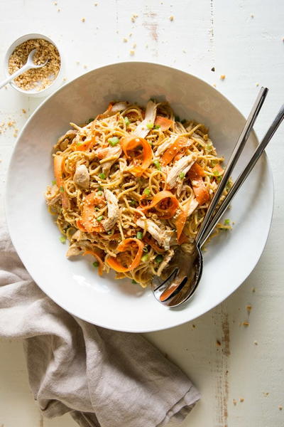 Easy Thai Peanut Chicken and Noodles
