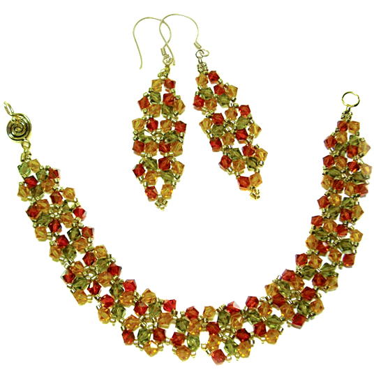 Glitz and Glam Bracelet and Earrings Glitz and Glam Bracelet and Earrings