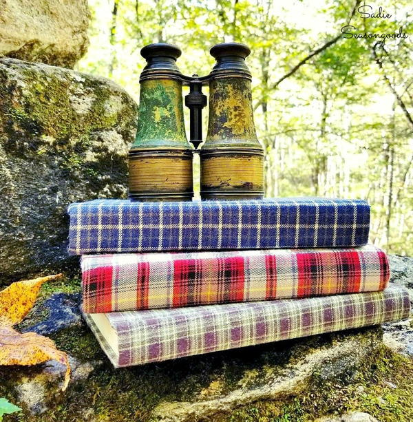 DIY Flannel Wrapped Books DIY Flannel Wrapped Books for Autumn/Winter Decor
