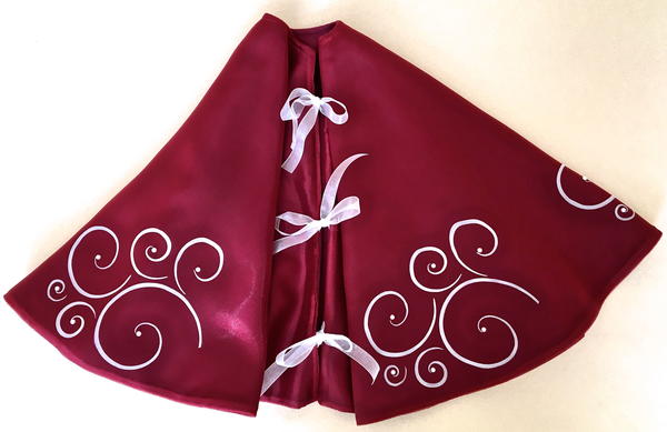 Organza DIY Christmas Tree Skirt Organza DIY Christmas Tree Skirt