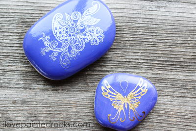 Temporary Tattoos Painted Rocks Idea