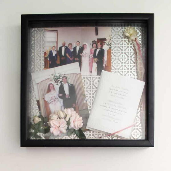 Easy Wedding Day Shadowbox Easy Wedding Day Shadowbox