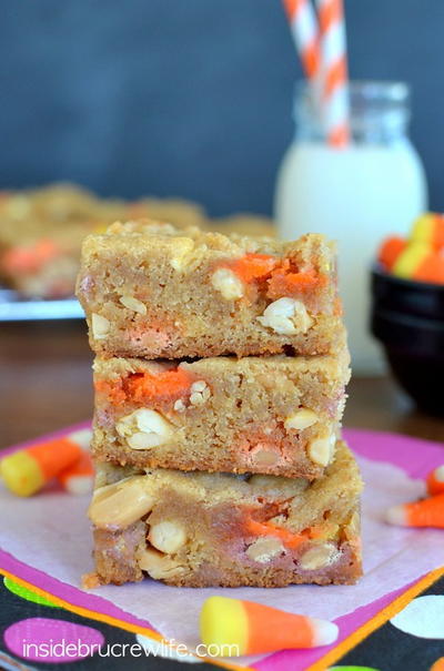 Peanut Butter Candy Corn Blondies Peanut Butter Candy Corn Blondies