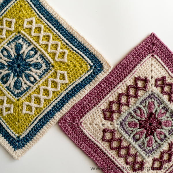 Winter Garden Crochet Granny Square Winter Garden Crochet Granny Square