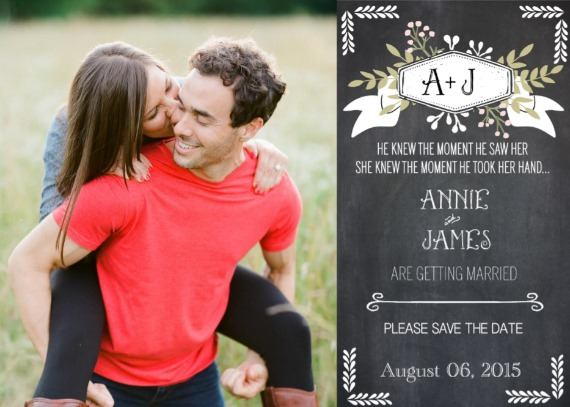 Chalkboard Save the Date Free Printable Chalkboard Save the Date Free Printable