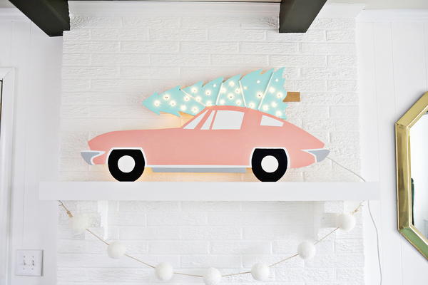 Light-Up Vintage Christmas Car Craft Light-Up Vintage Christmas Car Craft