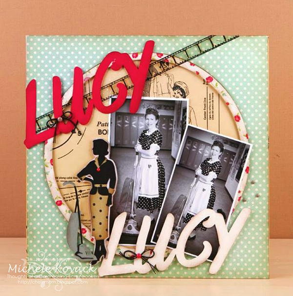 Vintage-Inspired Scrapbook Layout Vintage-Inspired Scrapbook Layout