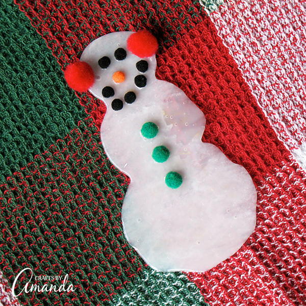 Easy Glue Snowman