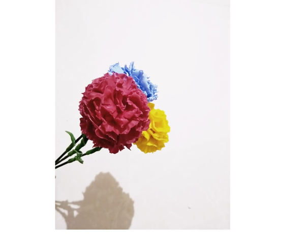 Clay Carnation Flower Clay Carnation Flower