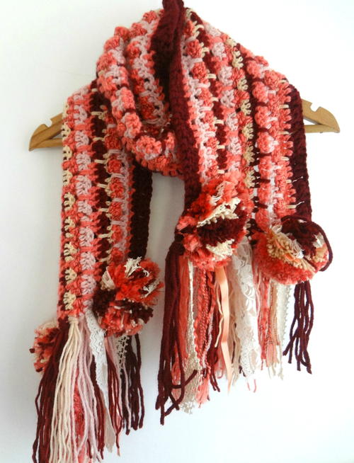 Super Fast Bohemian Crochet Scarf Super Fast Bohemian Crochet Scarf