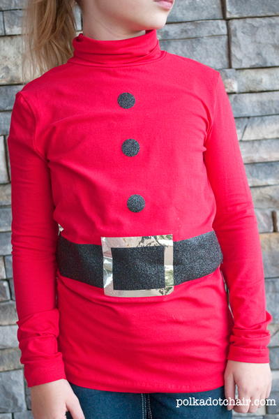 Faux Santa Shirt Tutorial Faux Santa Shirt Tutorial