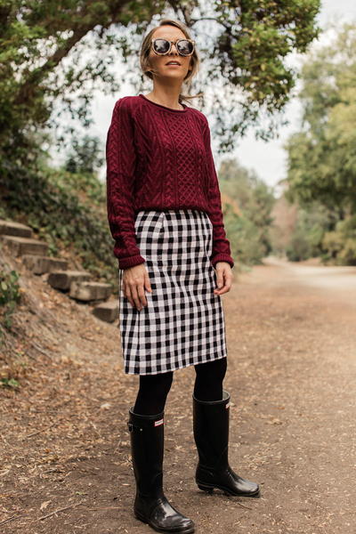 How to Make a Buffalo Plaid Pencil Skirt How to Make a Buffalo Plaid Pencil Skirt