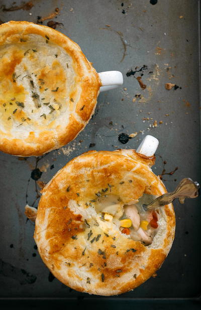 Scratch-Made Chicken Pot Pie for Two Scratch-Made Chicken Pot Pie for Two