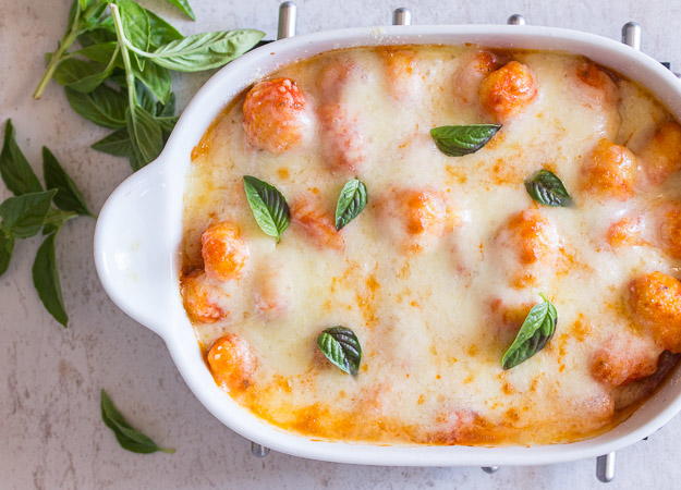 Baked Gnocchi Double Cheese Tomato Sauce Baked Gnocchi Double Cheese Tomato Sauce