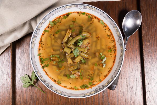 Romanian Green Bean Soup with Paprika Romanian Green Bean Soup with Paprika