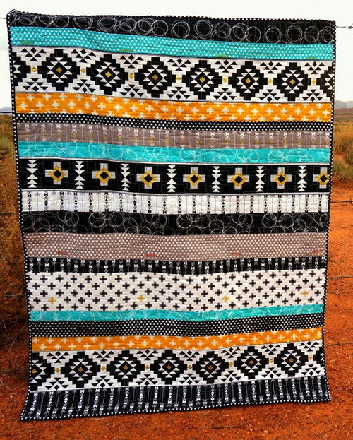 Four Corners Strip Quilt Four Corners Strip Quilt