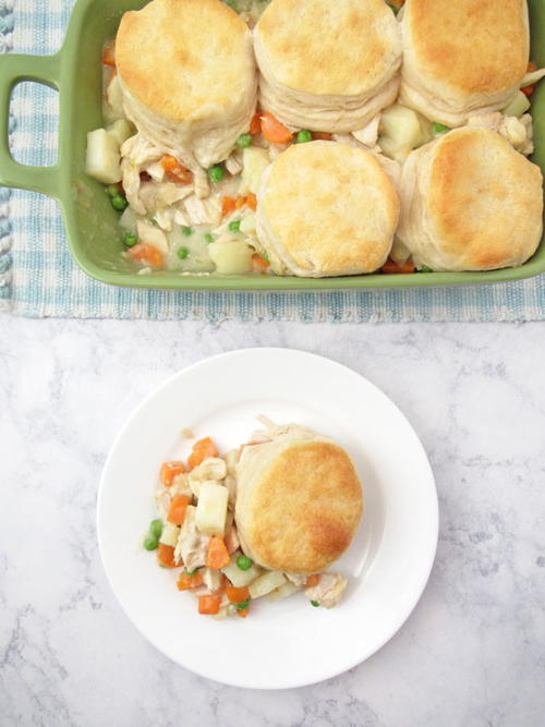 Chicken Pot Pie with Biscuits Chicken Pot Pie with Biscuits