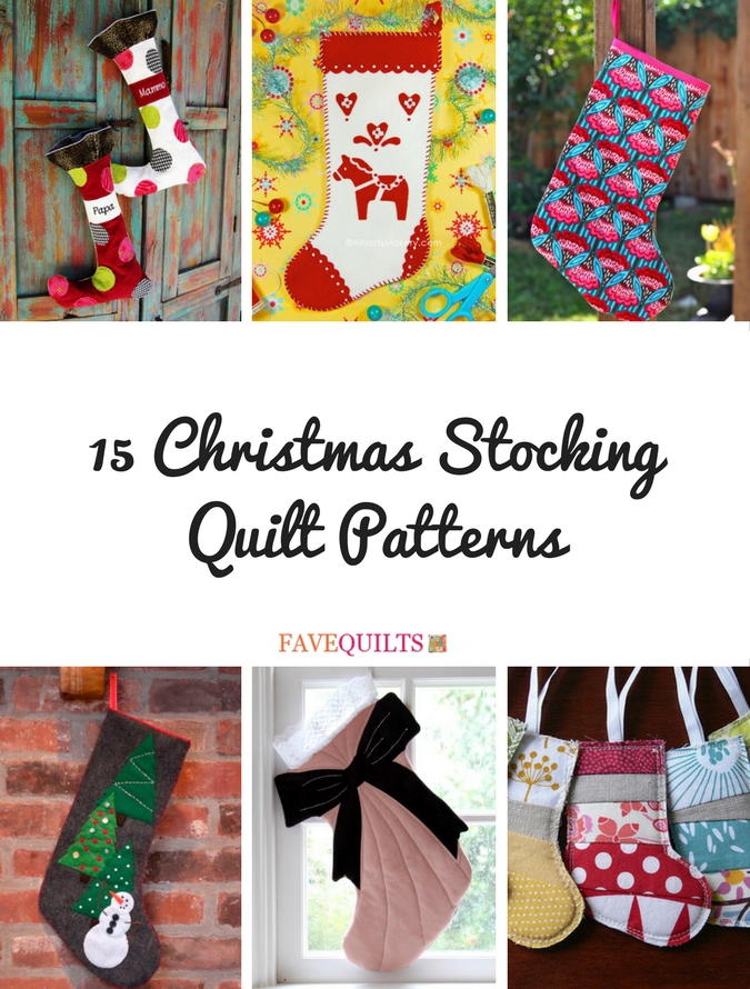 15 Christmas Stocking Quilt Patterns