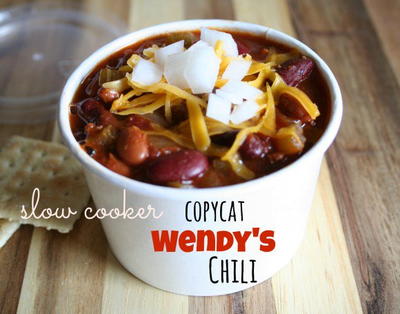 All-Day Slow Cooker Copycat Wendy's Chili