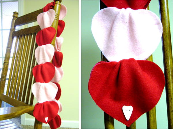 No-Sew Woven Heart Fleece Scarf No-Sew Woven Heart Fleece Scarf