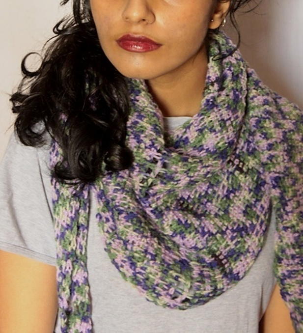 Heather Lilac Shawlette Heather & Lilac Shawlette
