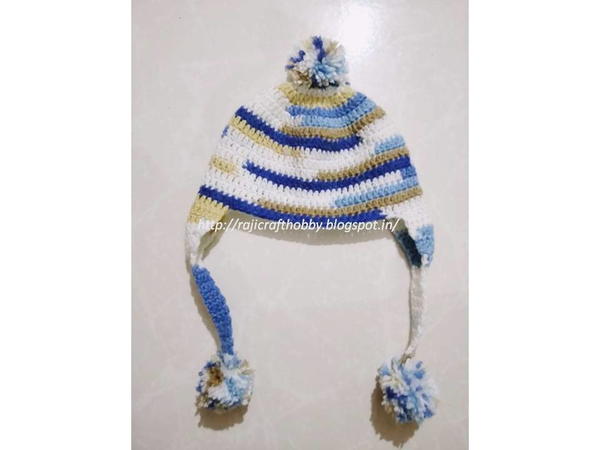 Baby Crochet Cap with Ear Flaps Baby Crochet Cap with Ear Flaps
