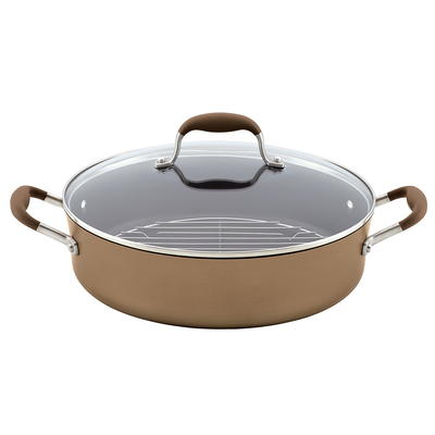 Anolon Advanced Bronze Covered Braiser with Rack