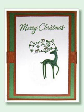 Simply Festive Stamped Christmas Card Simply Festive Stamped Christmas Card
