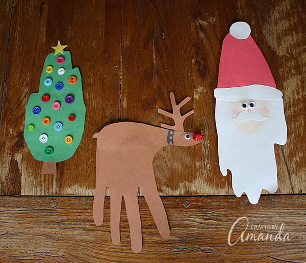 Christmas Handprint Crafts Christmas Handprint Crafts