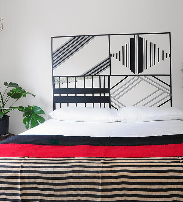 Washi Tape Headboard Washi Tape Headboard