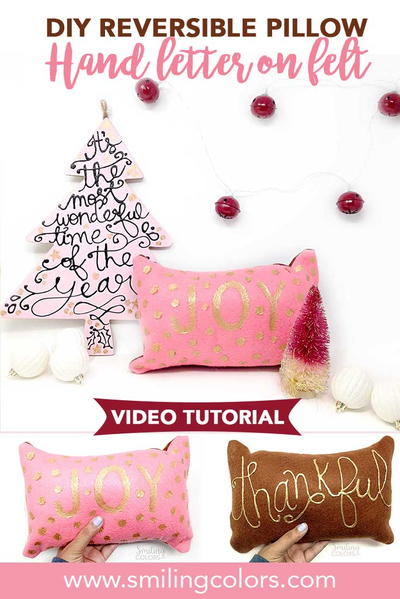 DIY Reversible pillow DIY Reversible pillow