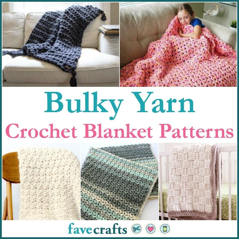 19 Bulky Yarn Crochet Blanket Patterns Favecrafts Com