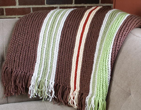 Plenty of Stripes Crochet Afghan