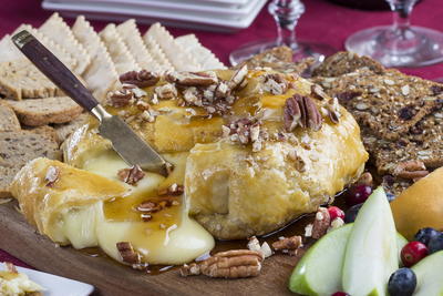 Maple Pecan Baked Brie